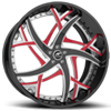 5 LUG LIMITED BLACK AND RED